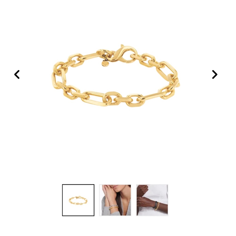 MOVADO NWT Gold Link Chain Bracelet - Women's Jewelry